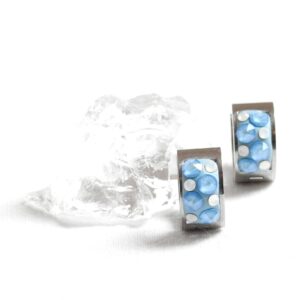 Matně modré kreolky s opály