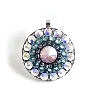 Velký tyrkysovo-fialovo-hematitový náhrdelník